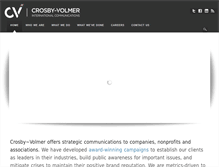 Tablet Screenshot of crosbyvolmer.com